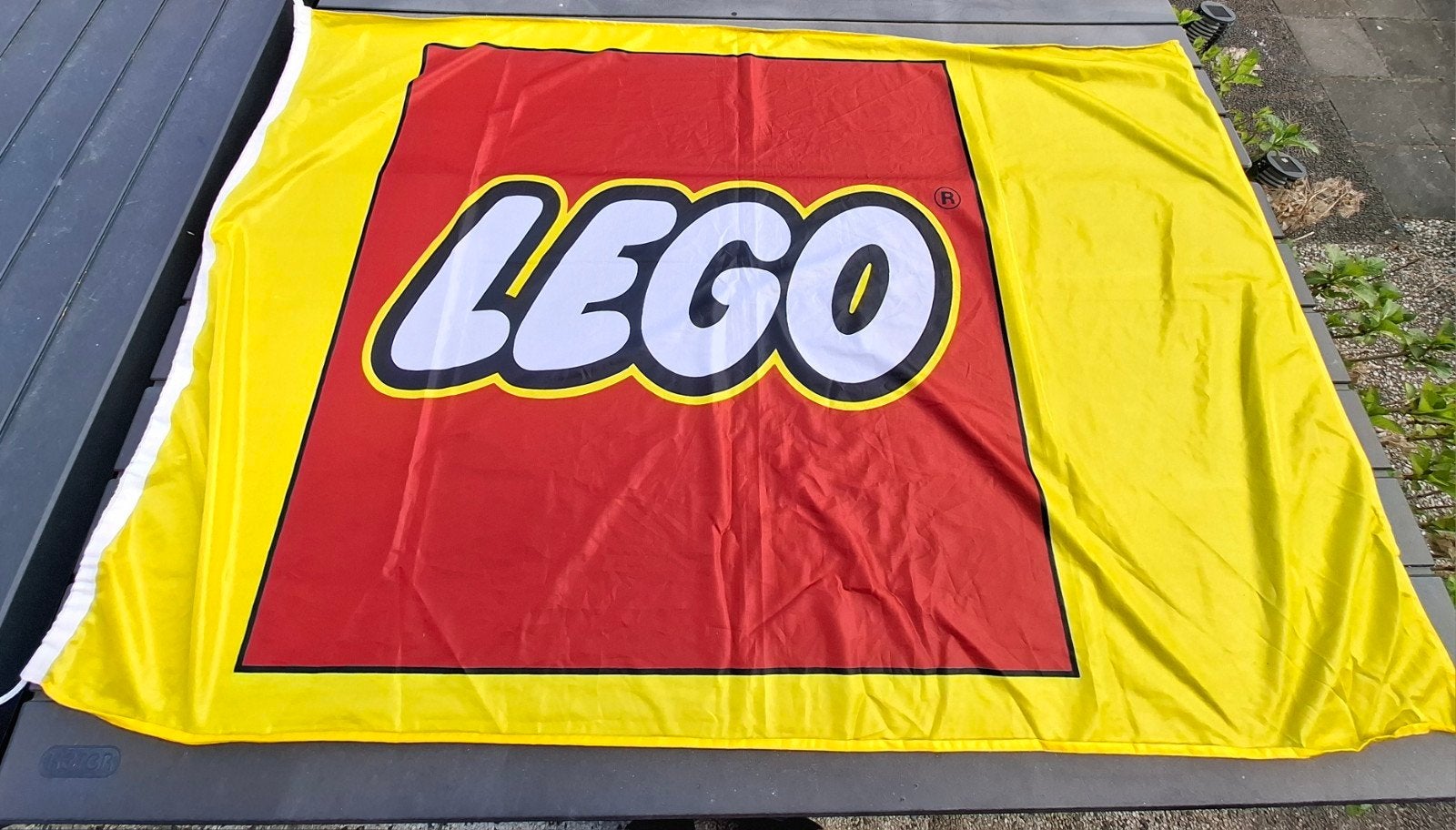 Lego vlag vintage van een winkel geweest, Ophalen of Verzenden