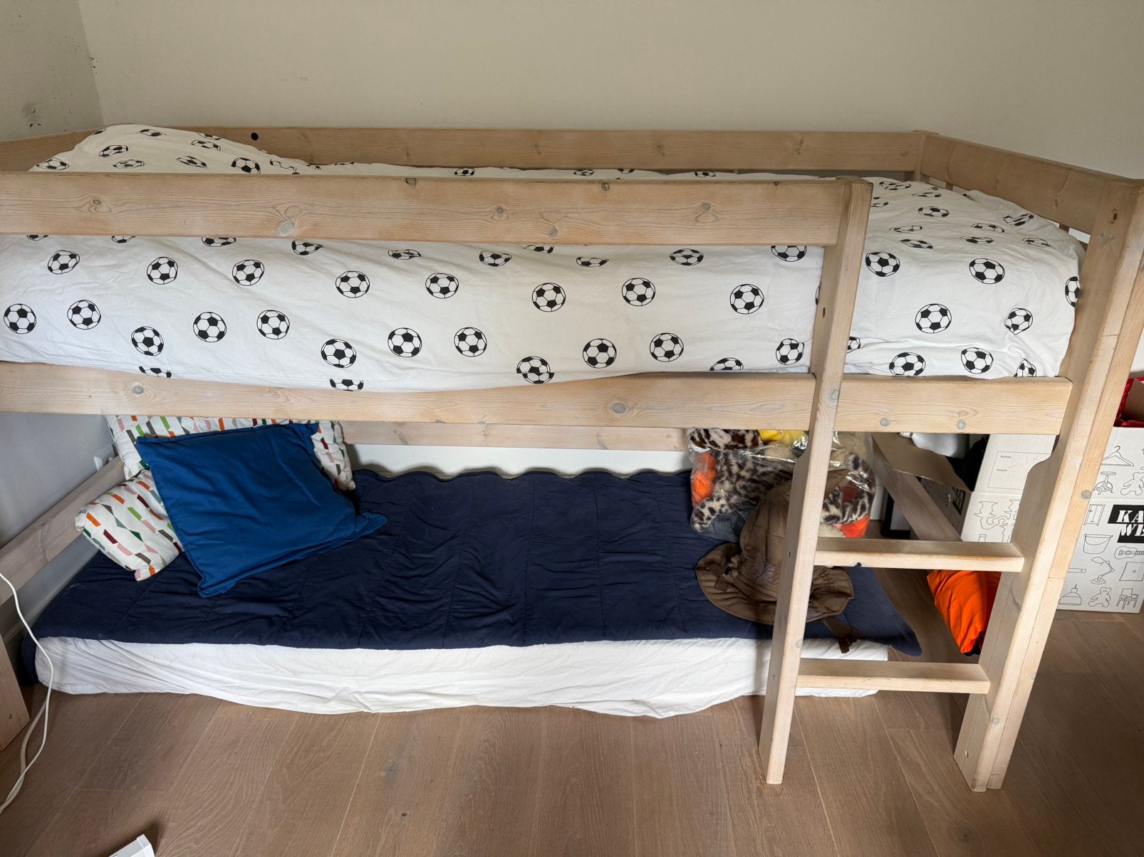 Half hoogslaper bed 90x200, Ophalen, Gebruikt, Halfhoogslaper