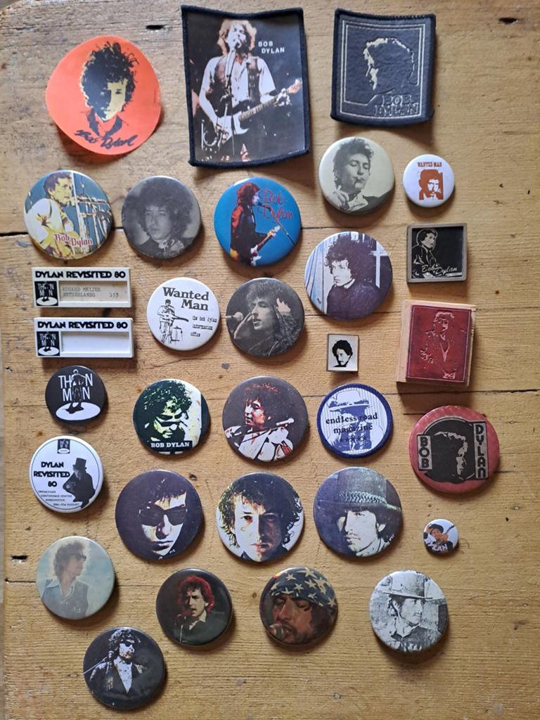 Bob Dylan Collectie: Badges, Patches en Meer, Verzamelen, Ophalen of Verzenden, Gebruikt, Overige typen