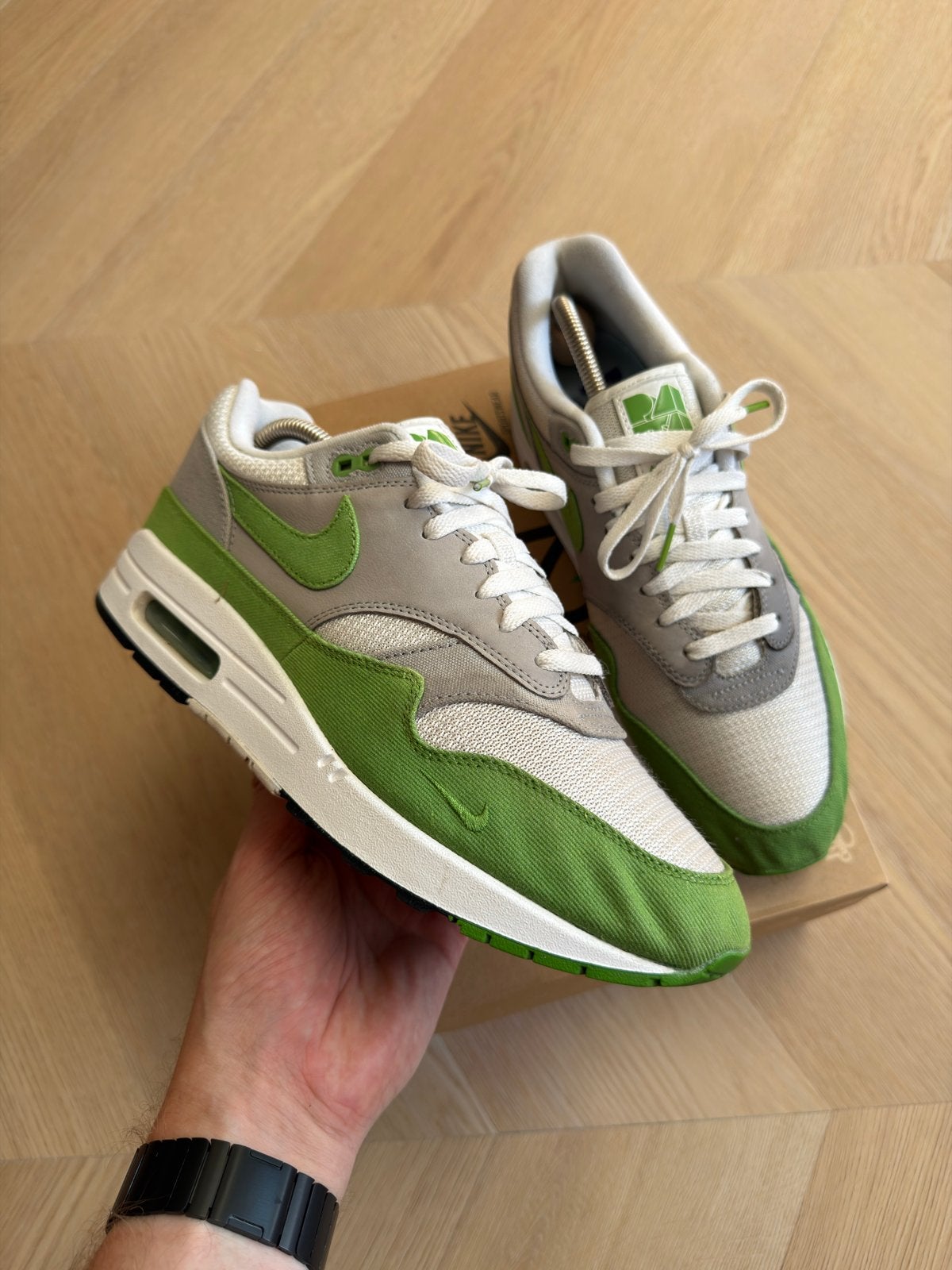 Nike air Max 1 Patta Chlorophyll, Overige kleuren, Ophalen of Verzenden, Sneakers of Gympen, Zo goed als nieuw