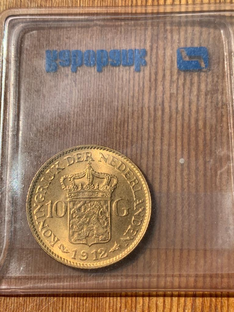 Gouden tientje 1912 FDC, Postzegels en Munten, Munten | Europa | Euromunten, Ophalen, Overige landen, Losse munt, Goud