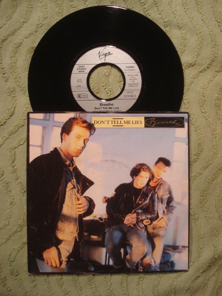 Breathe 7" Vinyl Single: ‘Don’t tell me lies’ (Duitsland), Cd's en Dvd's, Vinyl Singles, Zo goed als nieuw, Pop, 7 inch, Ophalen of Verzenden