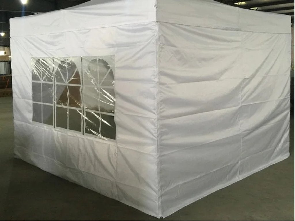3x3 easy-up party tent zandkleurig met 4 zijwanden (zgan), Ophalen, Opvouwbaar, Partytent, Minder dan 4 meter
