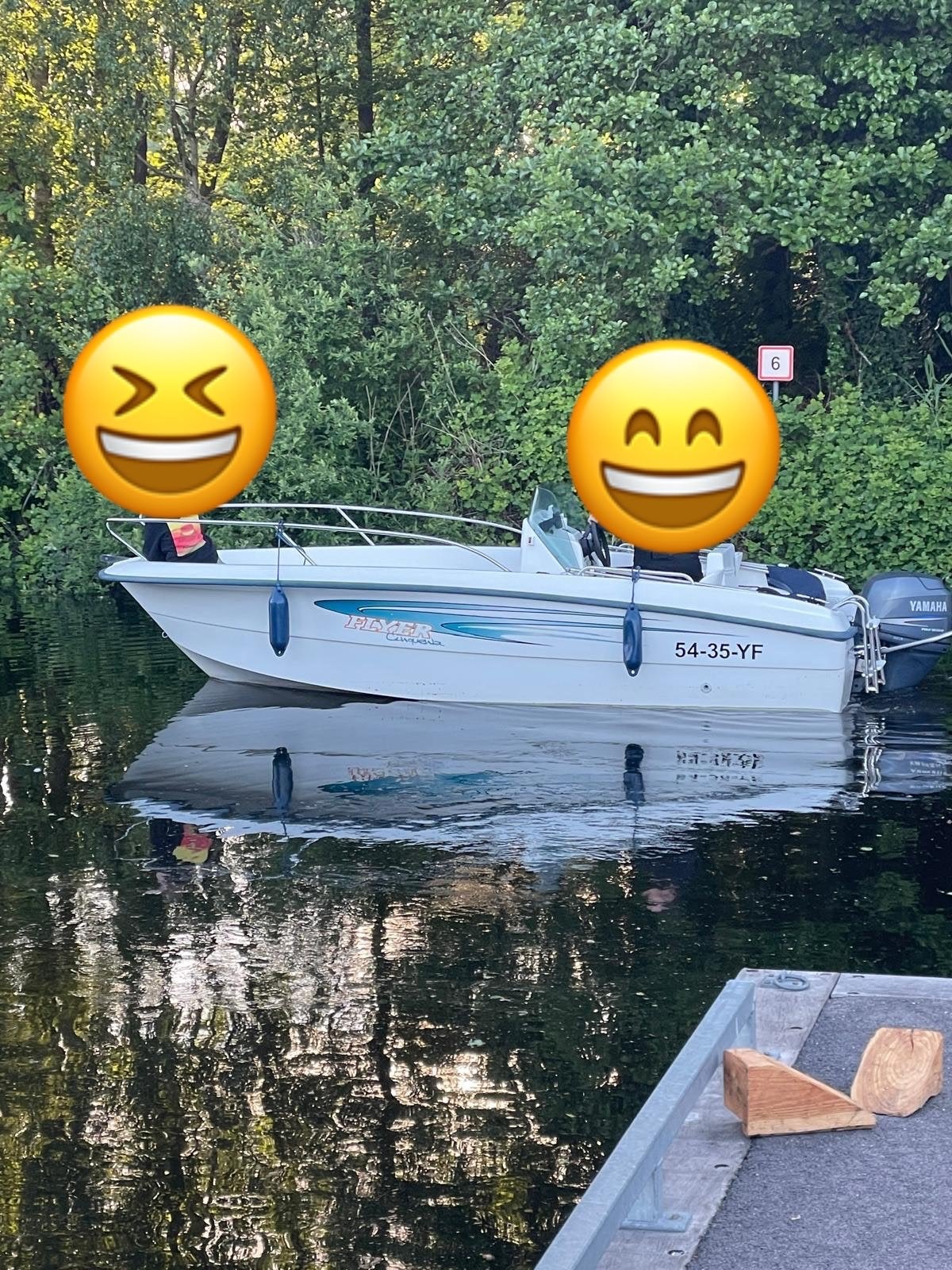 BENETEAU FLYER CINQUENTA met Yamaha 60pk buitenboordmotor, Overige merken, Gebruikt, Buitenboordmotor, Trailer