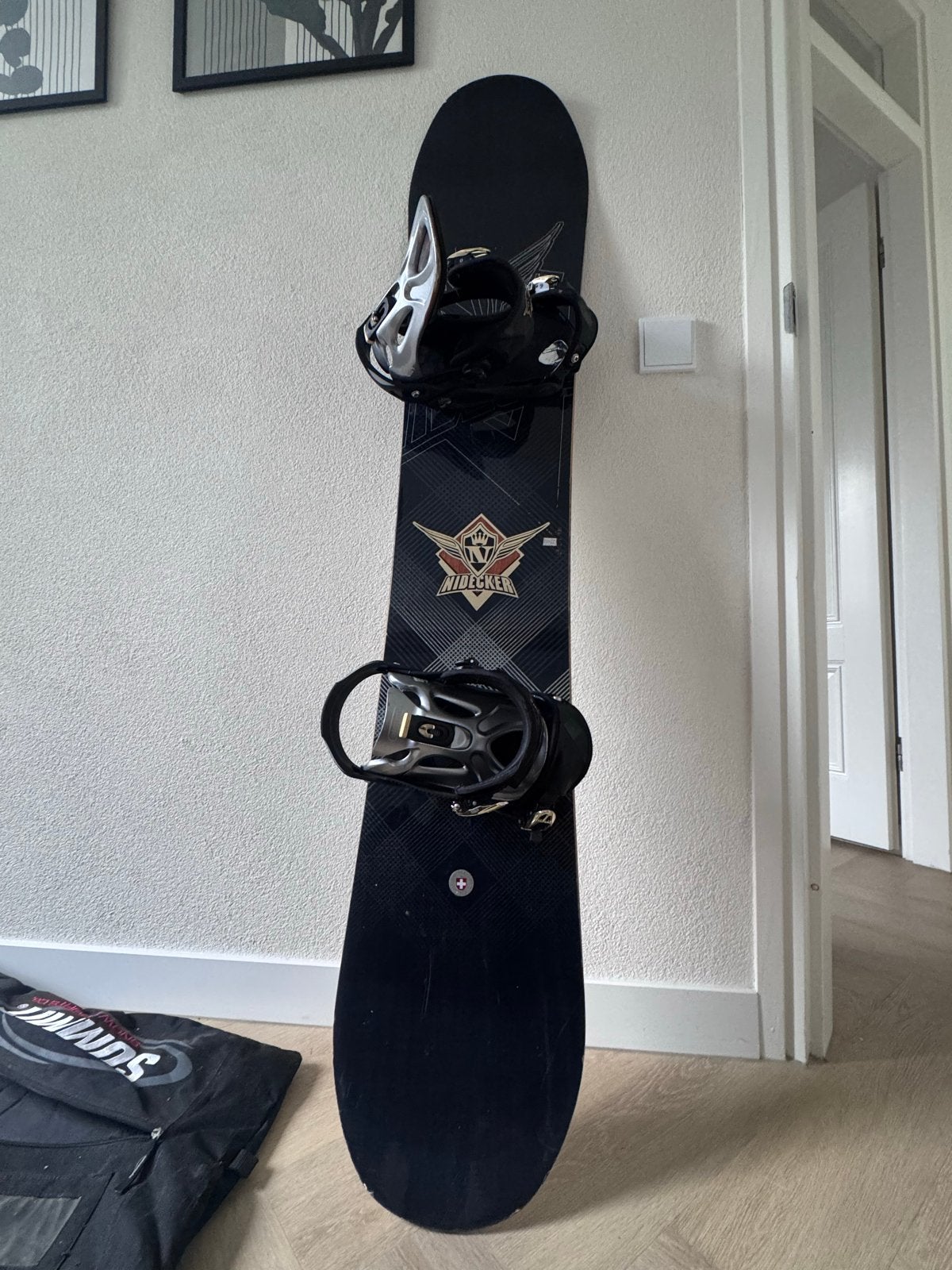 Nidecker Snowboard 155 cm met bindingen en Summit tas, Gebruikt, Overige typen, Skiën, Ophalen