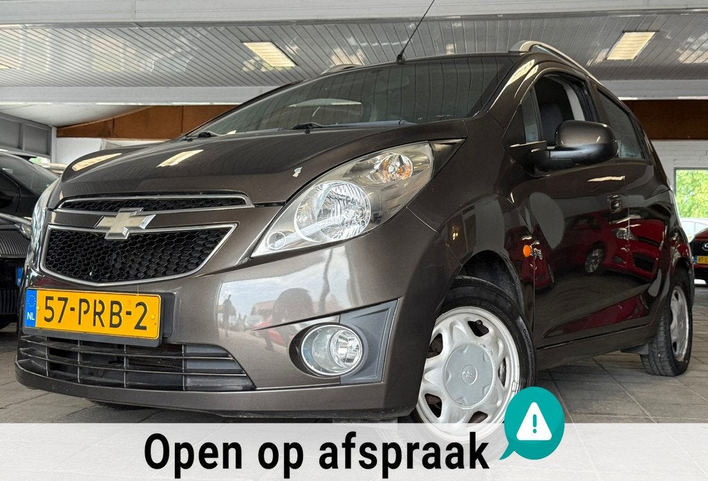 Chevrolet Spark 1.0 16V LS Bi-Fuel|NAP|NweAPK|Airco|5Deurs|L, Voorwielaandrijving, Euro 5, Stof, Zwart