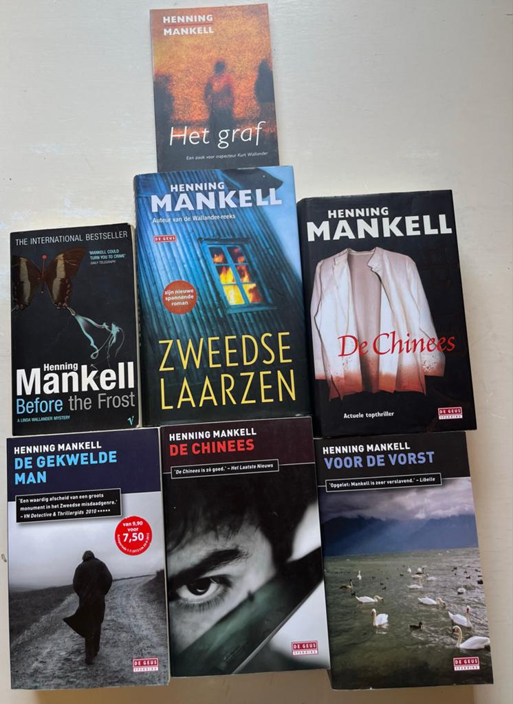 6 boeken van Henning Mankell - Thrillers, Boeken, Ophalen of Verzenden, Gelezen, Scandinavië