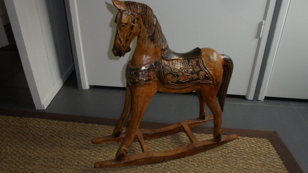 nieuw. houten paard, L59H59cm, Huis en Inrichting, Ophalen, Nieuw, Bruin, Hout