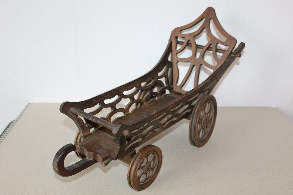 Antiek decoratief houten karretje, Ophalen of Verzenden