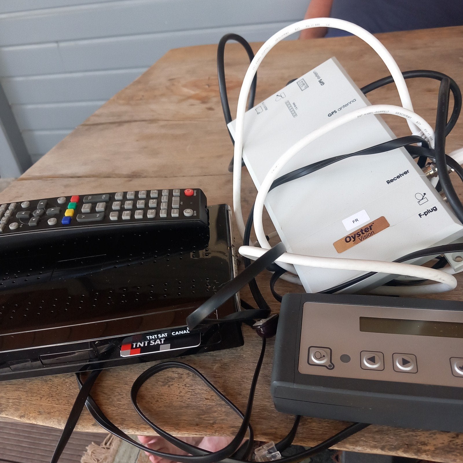 Oyster Vision Satellietontvanger met TNT Sat Decoder, Ophalen of Verzenden, Gebruikt, Decoder