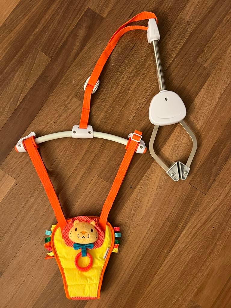 Munchkin babyschommel / baby bouncer - leeuw, Kinderen en Baby's, Overige Kinderen en Baby's, Ophalen of Verzenden, Zo goed als nieuw