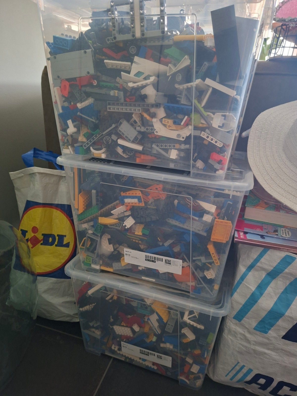 18 kg LEGO zonder boekjes of dozen, Kinderen en Baby's, Speelgoed | Duplo en Lego, Ophalen, Gebruikt, Losse stenen, Lego
