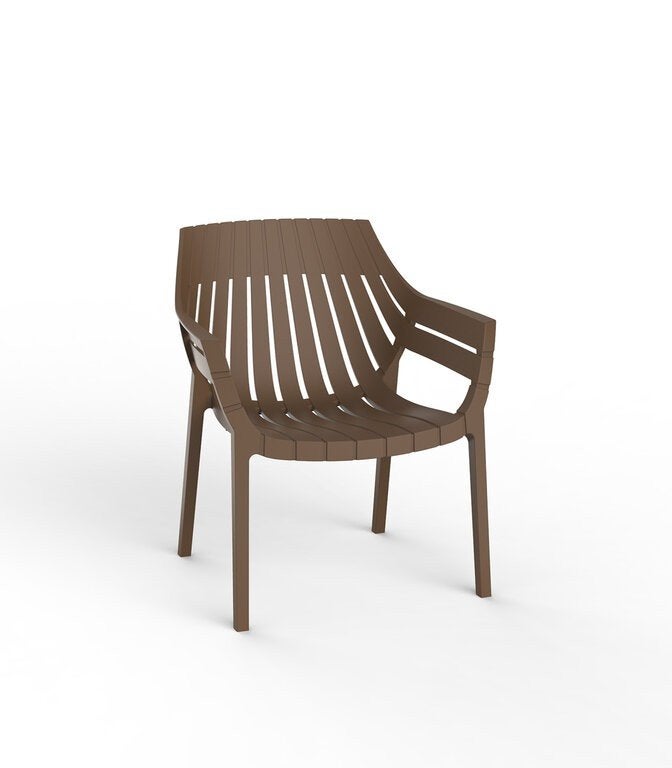 Vondom Spritz tuinstoel, Ophalen, Kunststof, Bruin, Zo goed als nieuw