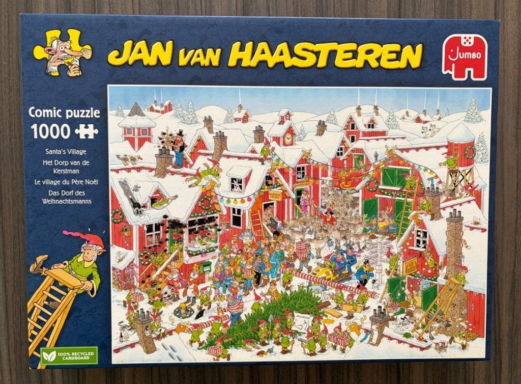 NIEUW Jan v. Haasteren: Het dorp v/d kerstman - 1000 stukjes, Ophalen of Verzenden, 500 t/m 1500 stukjes, Nieuw