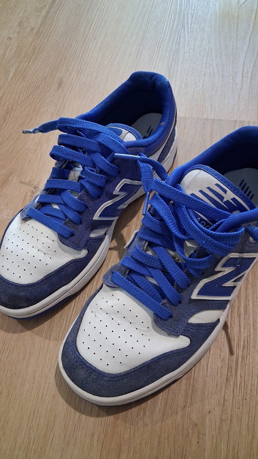 Originele New Balance 480 Sneakers Blauw / Wit – Maat 39, Overige merken, Gebruikt, Overige typen, Ophalen of Verzenden