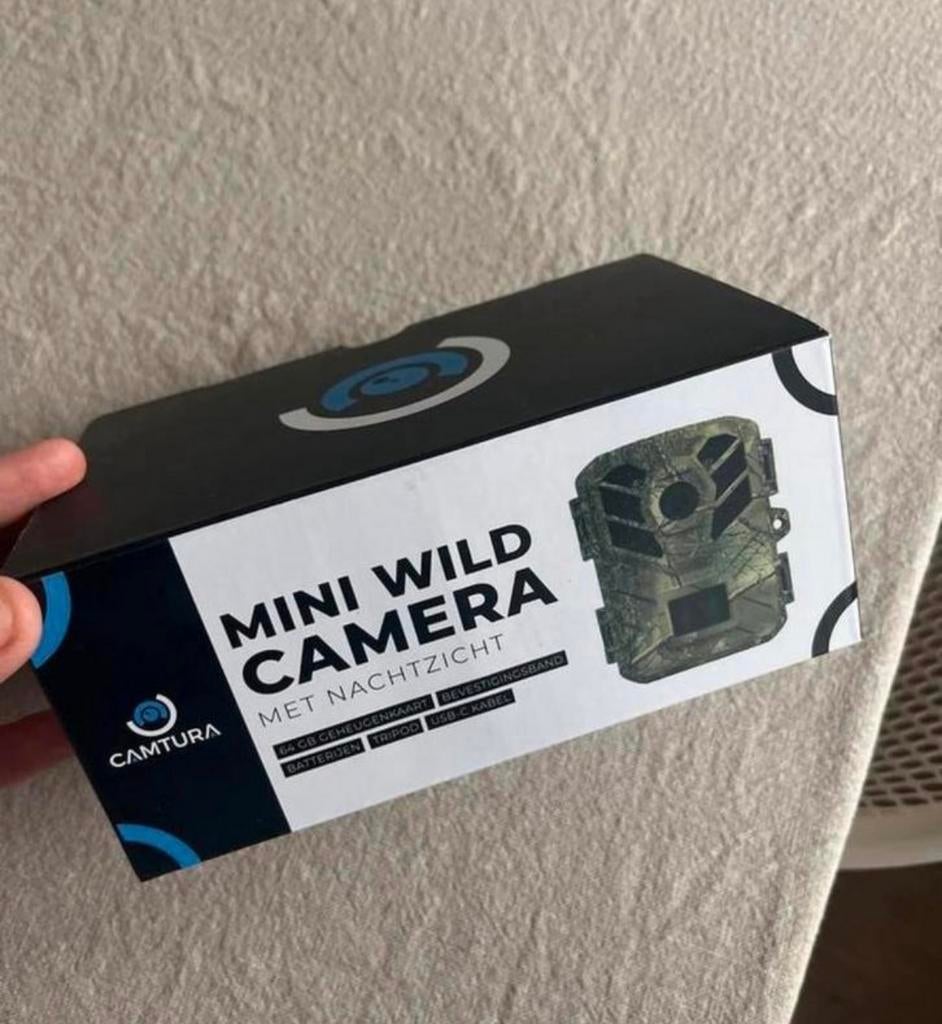 Camptura Wildcamera met Nachtzicht - 4K Video & 48MP Foto's, Ophalen of Verzenden, Nieuw, Overige merken