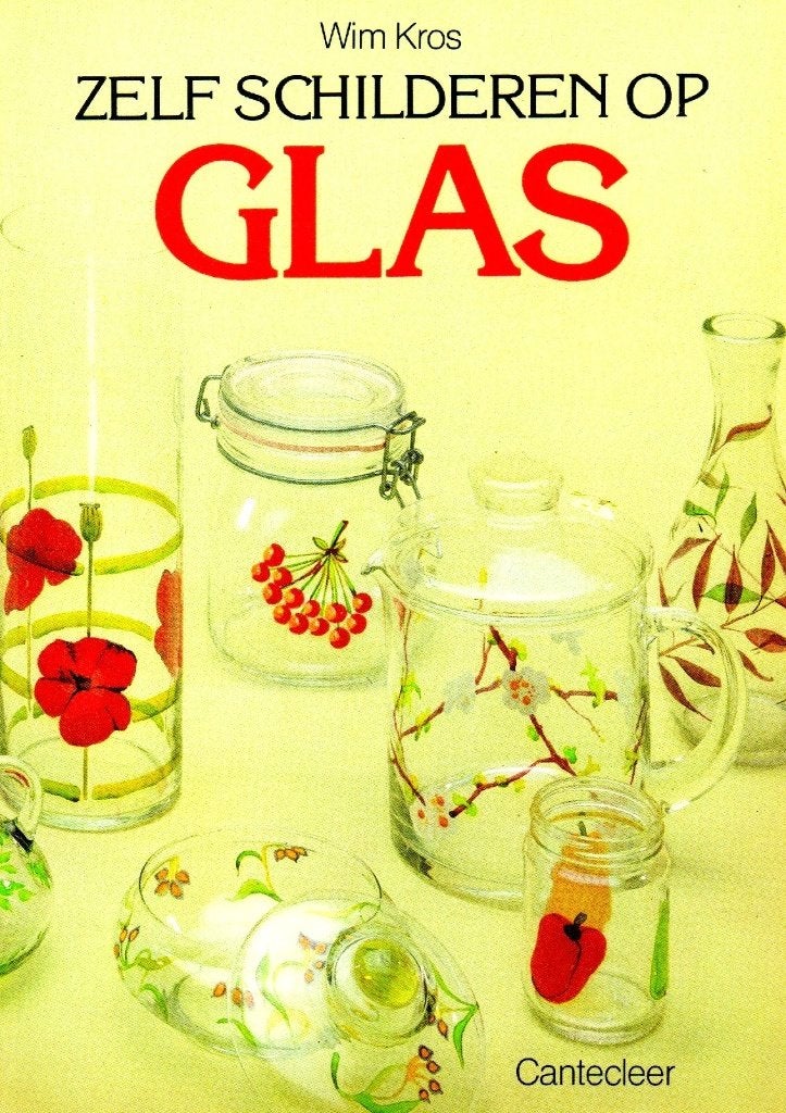 Zelf Schilderen op Glas - Wim Kros / 9021313952, Ophalen of Verzenden, Zo goed als nieuw, Tekenen en Schilderen, Wim Kros