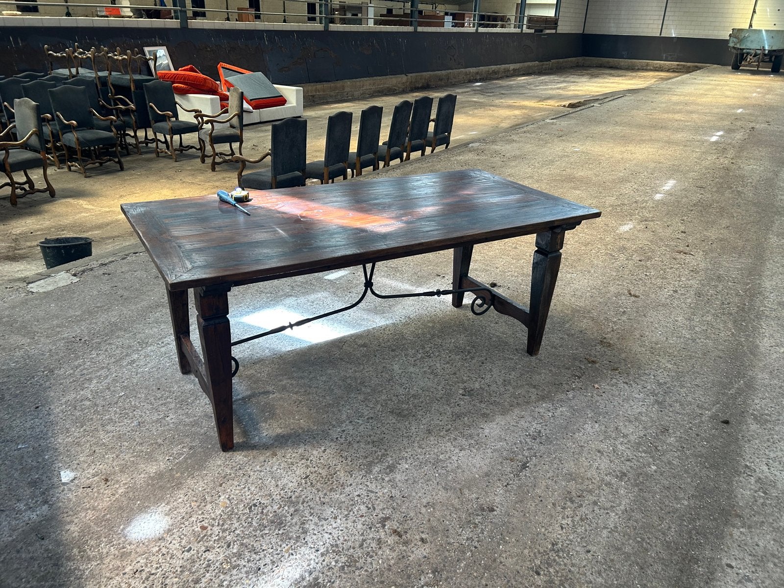 Prachtige Oude Houten Tafel - 185x90x77 cm, Ophalen