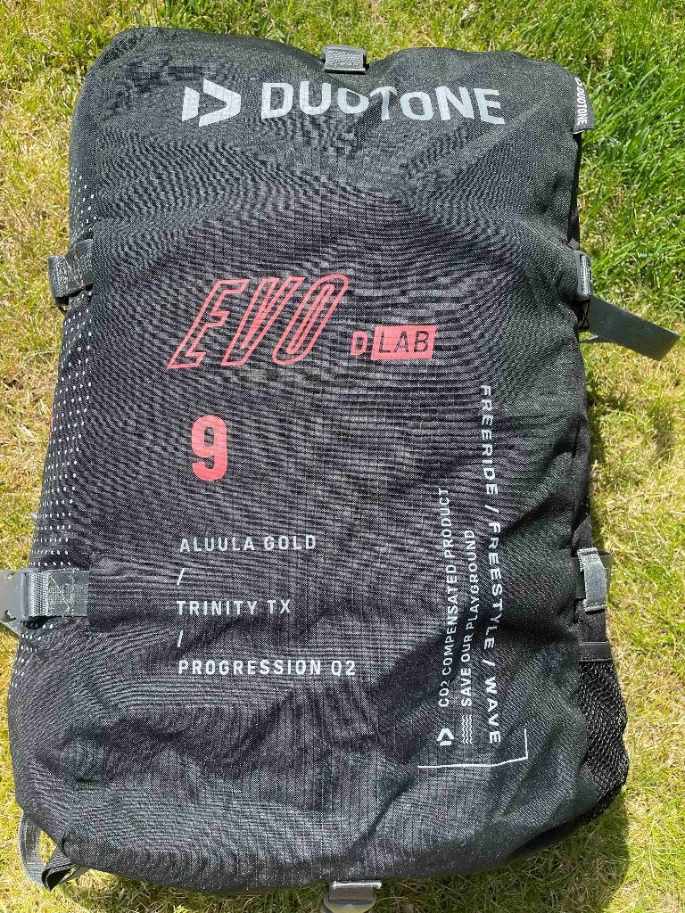 kite duotone Evo Dlab 9m, Watersport en Boten, Kitesurfen, Geen board, Ophalen, 9 m²