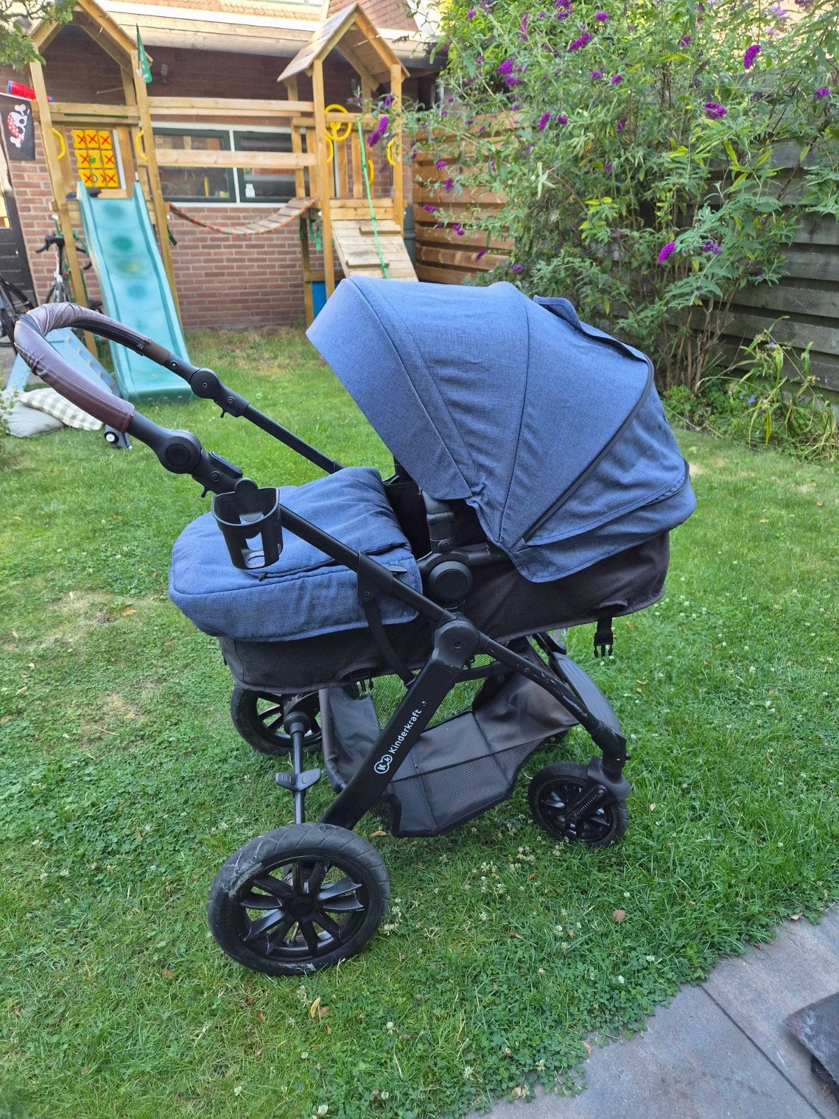 Kinderkraft XMoov 3 in 1 kinderwagen; wieg, buggy, autostoel, Kinderen en Baby's, Kinderwagens en Combinaties, Gebruikt, Verstelbare duwstang