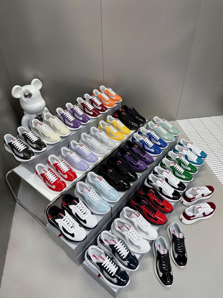 Prada American Cup Sneakers - Origineel Leder - Alle Kleuren, Ophalen of Verzenden, Nieuw, Zwart