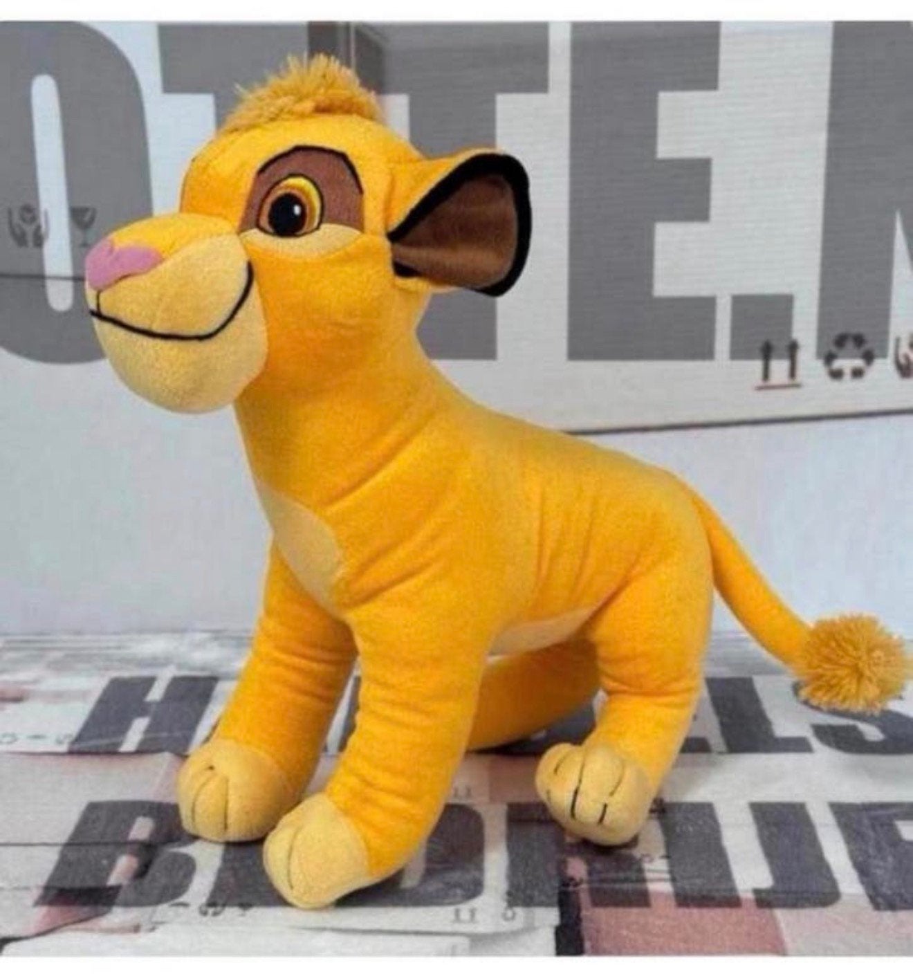 Nieuw XL 45cm Disney the Lion King knuffel plush Simba pluch, Knuffel, Leeuwenkoning of Jungle Boek, Nieuw, Ophalen of Verzenden