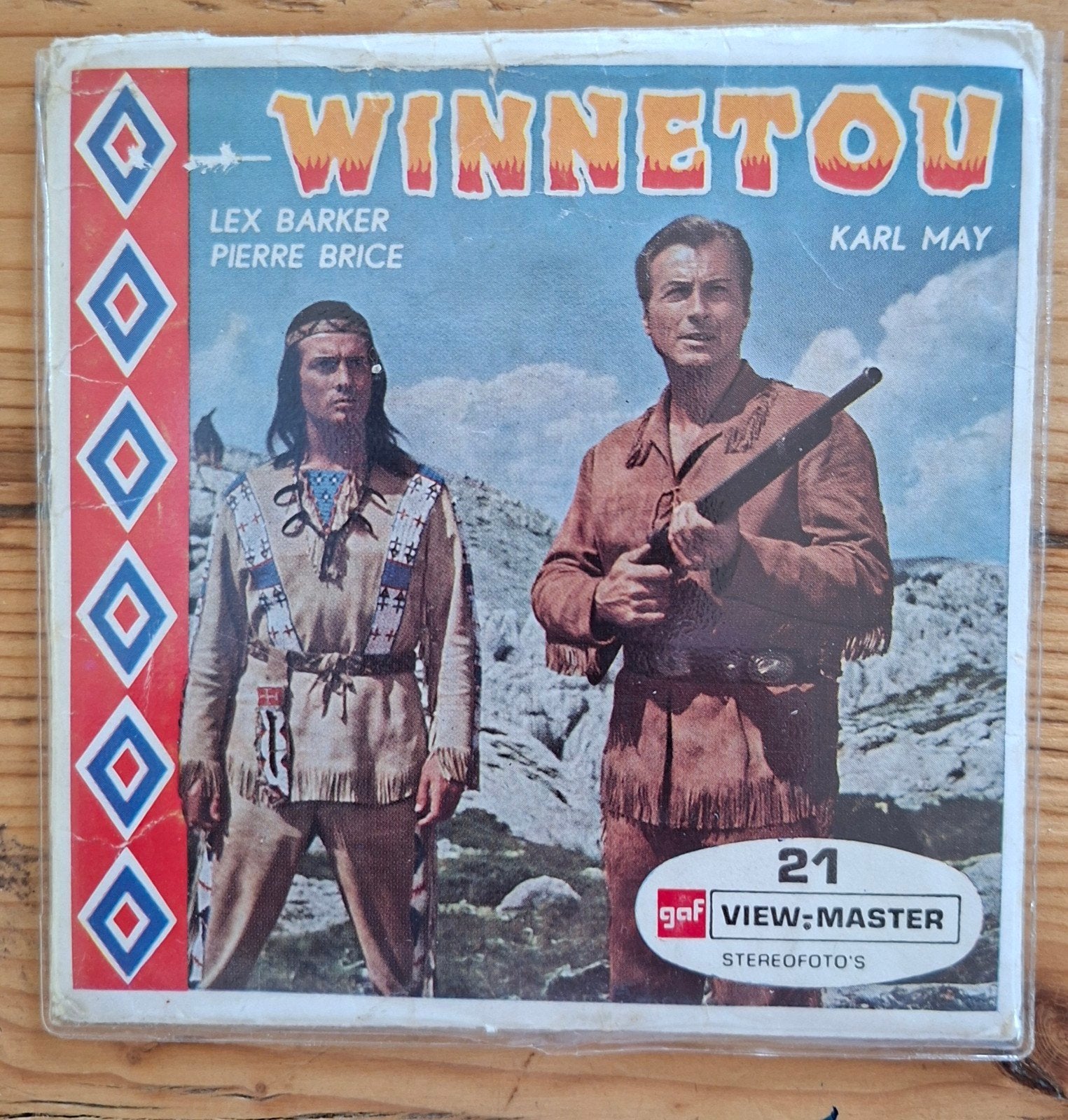 viewmaster GAF21 winnetou karl may 3de deel western, Ophalen of Verzenden