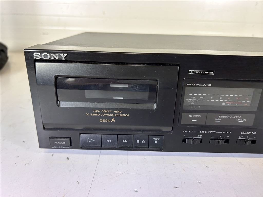 A7558. Sony Stereo Cassette Deck TC-W365 voor onderdelen, Ophalen of Verzenden, Sony
