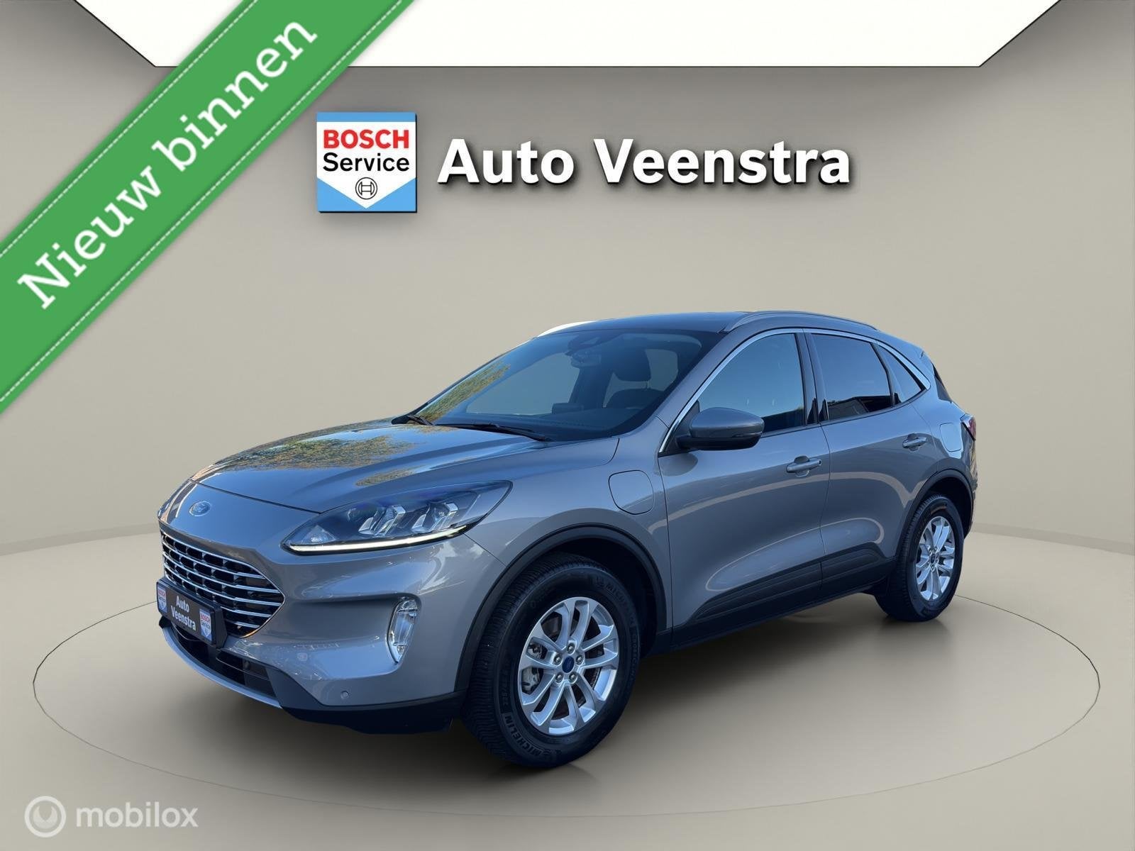 Ford Kuga 2.5 PHEV Titanium|STOEL/STUUR.VERW|CARPLAY|PDC, Stof, Gebruikt, Zwart, 4 cilinders