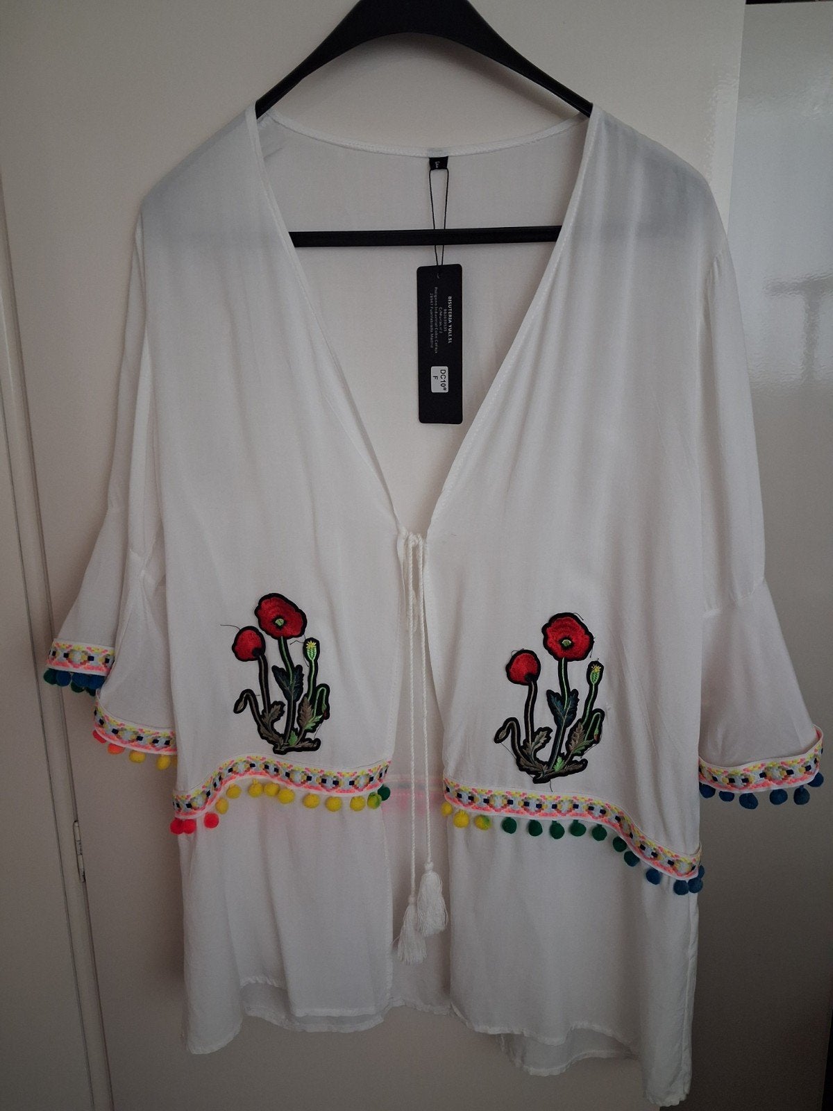 Super leuk strand tuniek  kimono   past tot 42, Verzenden, Nieuw, Blouse of Tuniek