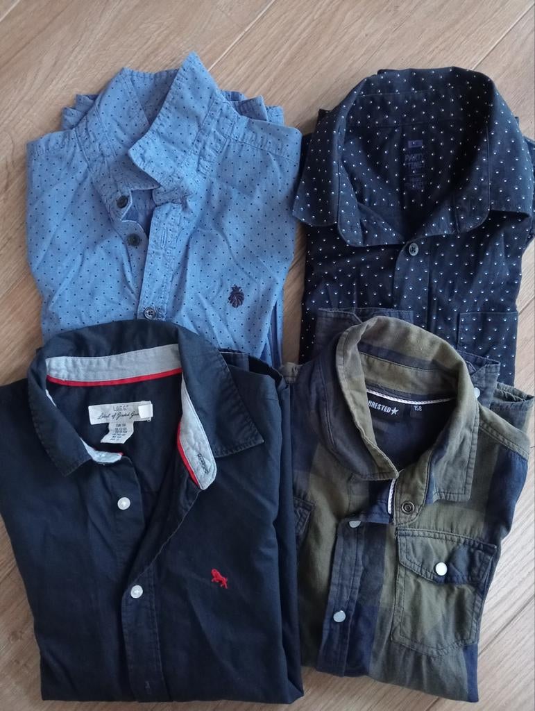 4 jongens blouses maat 158 zgan WE, H&M, Jola, Ophalen of Verzenden, Zo goed als nieuw, WE, Jongen