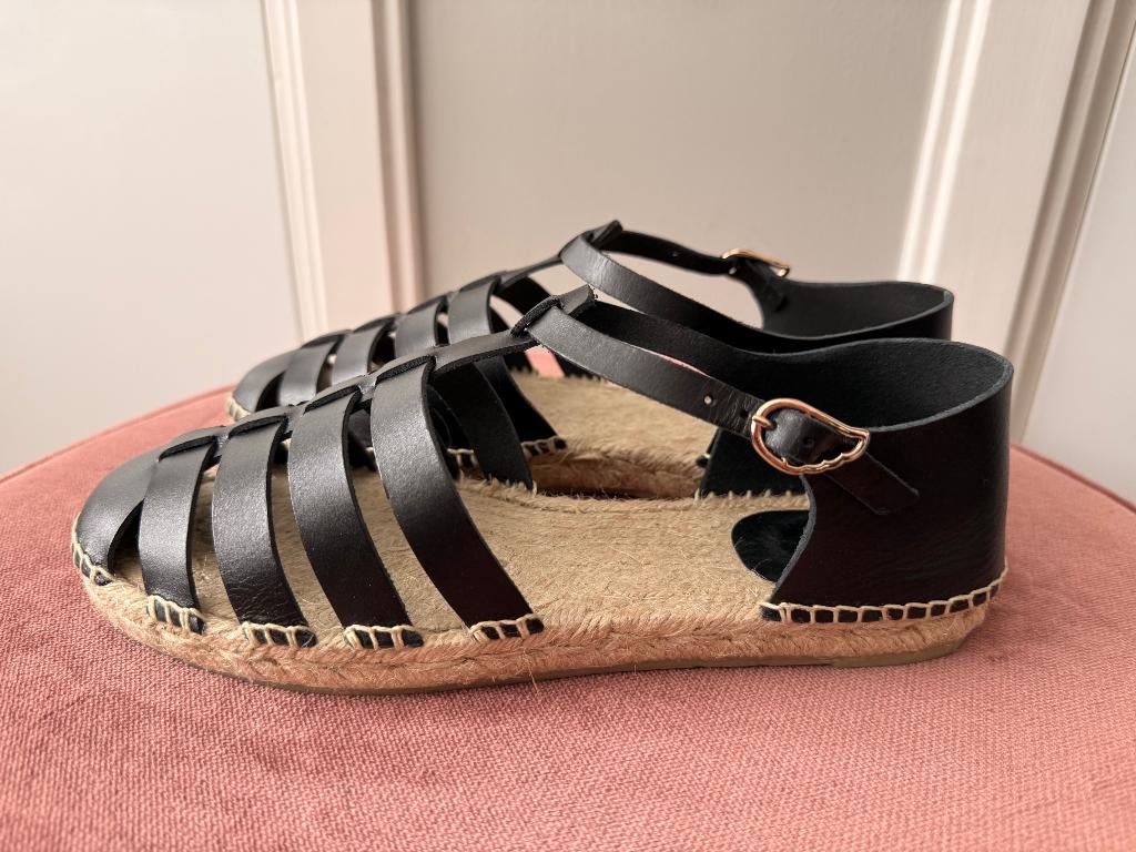 ags ancient greek sandals x castaner espadrilles | 38, Kleding | Dames, Zwart, Nieuw, Ophalen of Verzenden, Espadrilles of Moccasins
