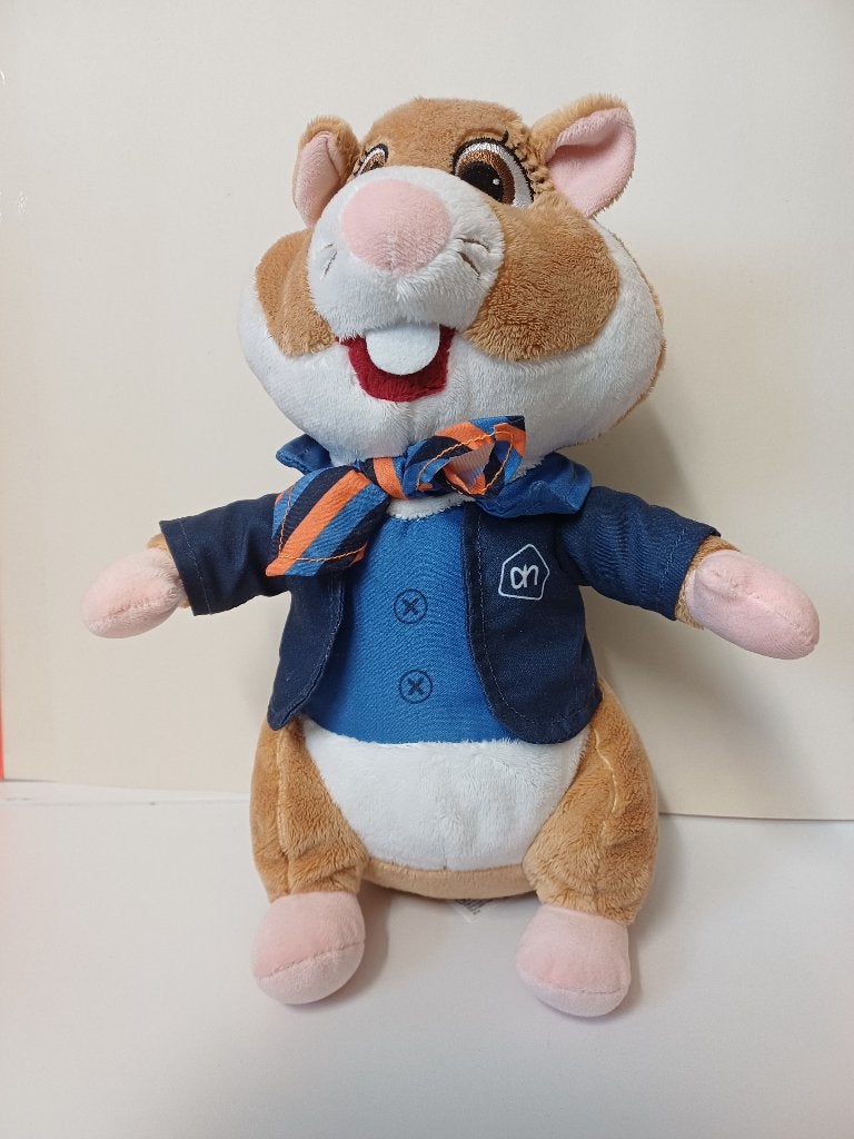 Albert Heijn / AH - Hamster Knuffel - Medewerker AH, Albert Heijn, Ophalen of Verzenden