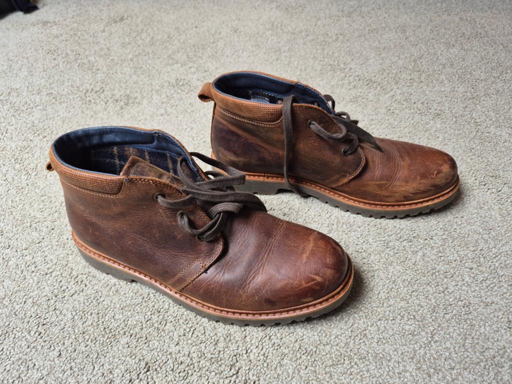 Bruin leer herenschoenen, Ophalen, Bruin, Overige typen, Zo goed als nieuw