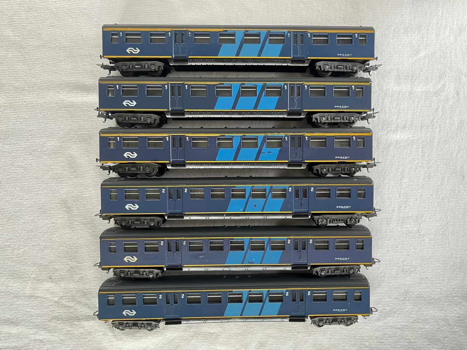 6x Lima NS Plan E 1e/2e klas rijtuigen H0 (set 1), Gebruikt, Gelijkstroom, Wagon, Ophalen of Verzenden