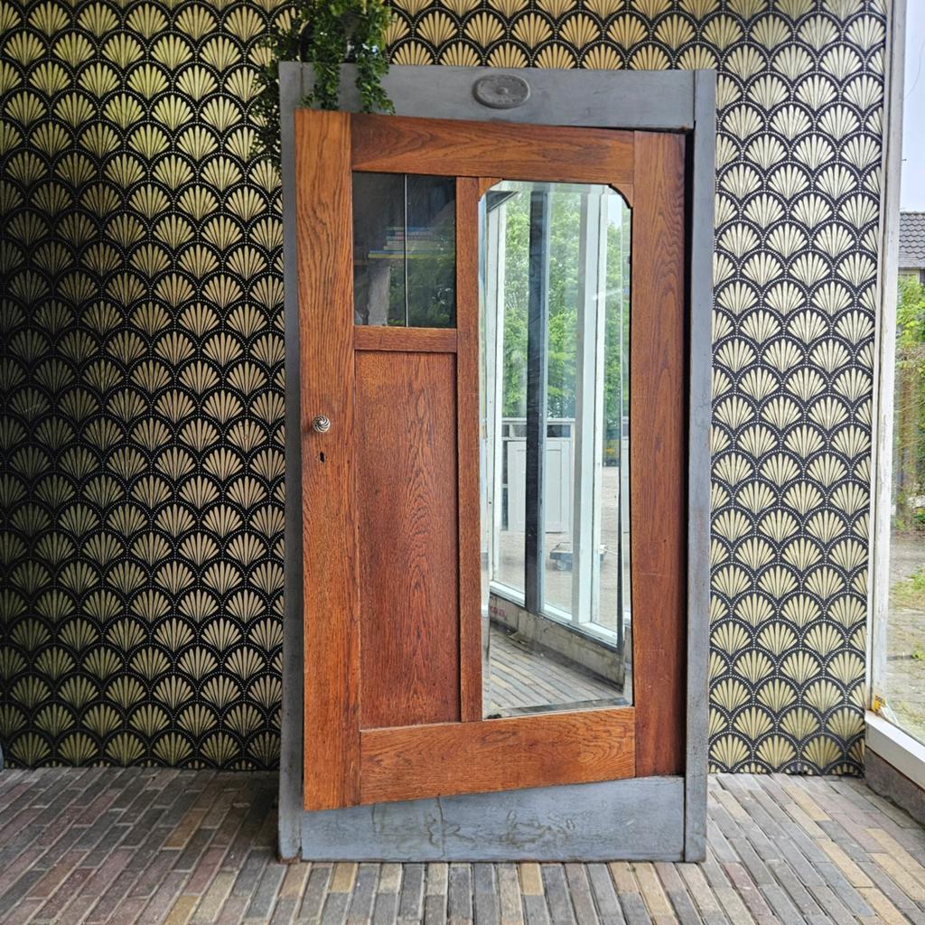Prachtige eikenhouten spiegelkast, Ophalen