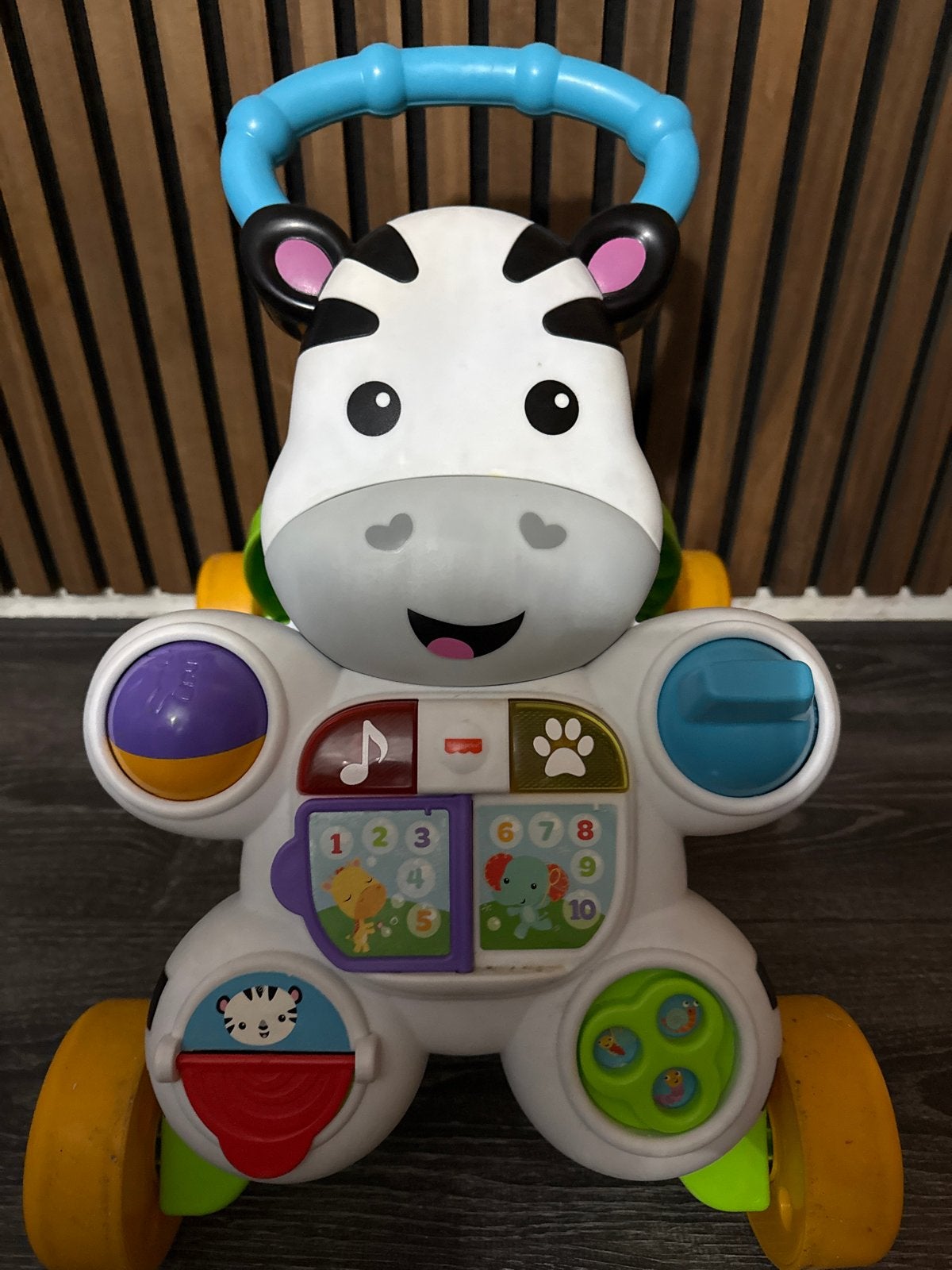 Fisher-Price Zebra Loopstoel met Geluid en Licht, Ophalen of Verzenden, Gebruikt, Overige typen, Met licht