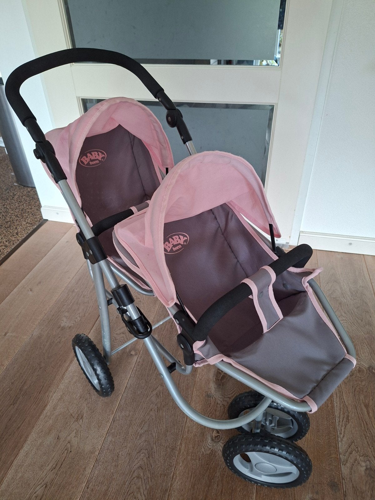Baby Born duo poppenwagen, Kinderen en Baby's, Speelgoed | Poppen, Ophalen, Zo goed als nieuw, Babypop