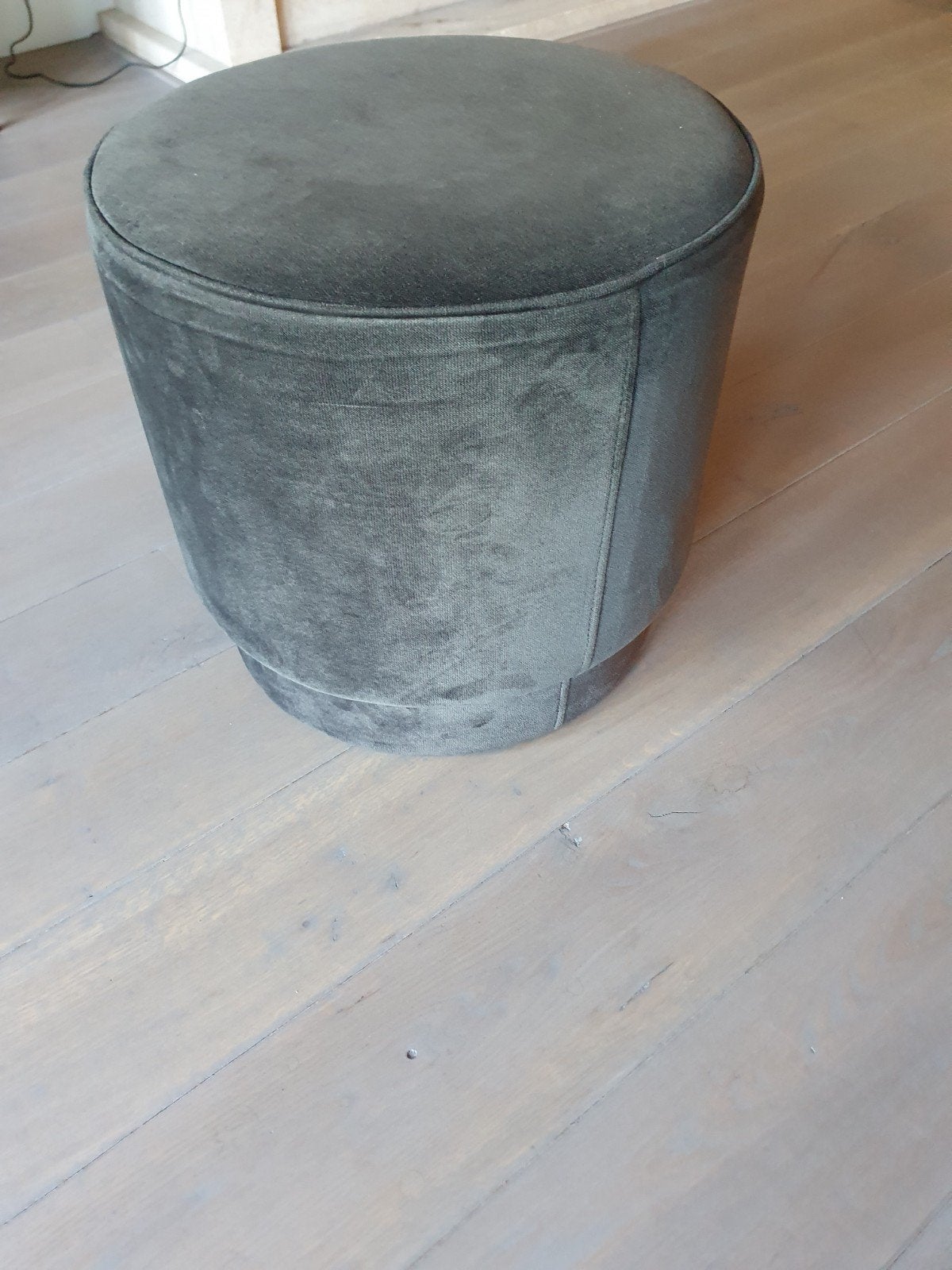 Ronde poef - diameter 46 cm, hoogte 45 cm, Minder dan 50 cm, Gebruikt, Rond, Minder dan 50 cm