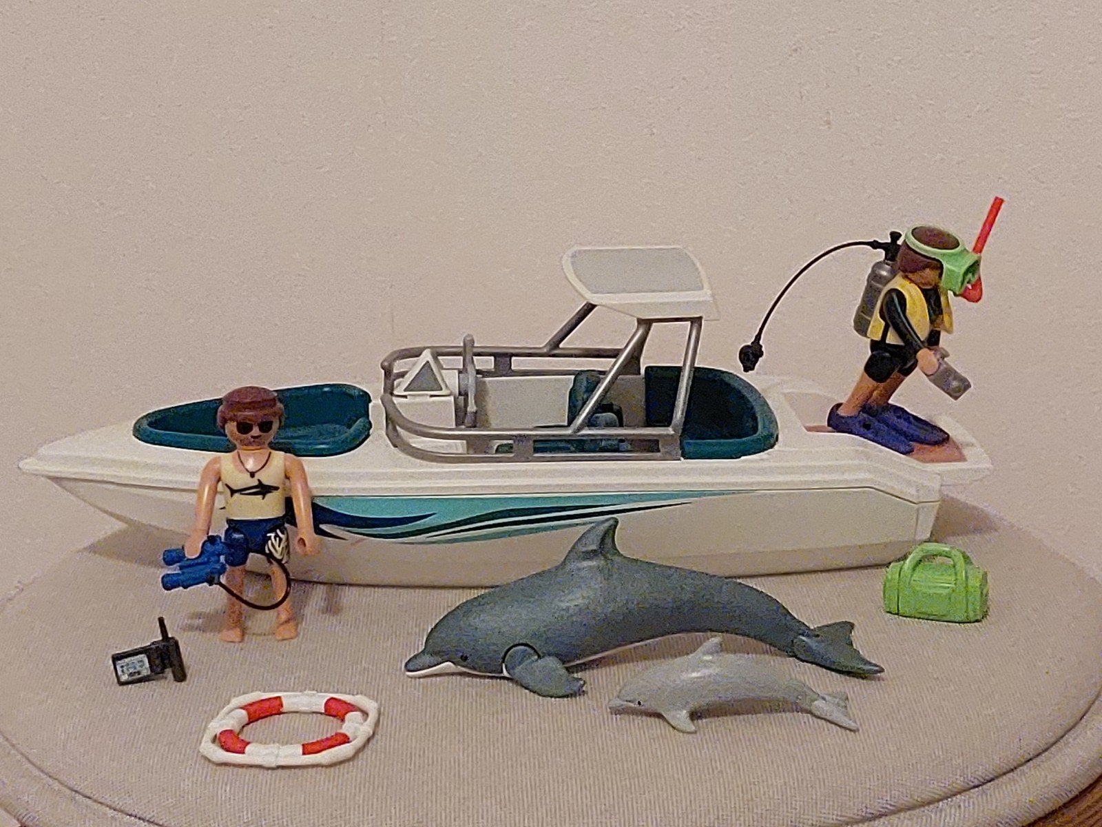 Playmobil Speedboot met dolfijn en duiker 6981, Ophalen of Verzenden, Gebruikt, Complete set