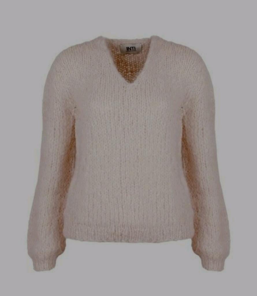INTI 85% Baby Alpaca knitted trui M 38 Ecru, Kleding | Dames, Truien en Vesten, Maat 38/40 (M), INTI, Verzenden, Beige