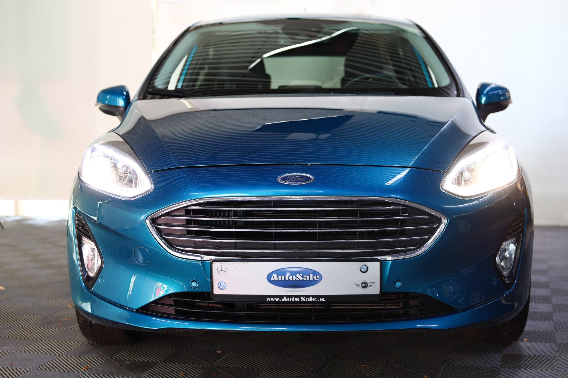 Ford Fiesta 1.0 EcoBoost Titanium NAVI Automaat Camera PDC 4, Gebruikt, Start-stop-systeem, Blauw, Origineel Nederlands