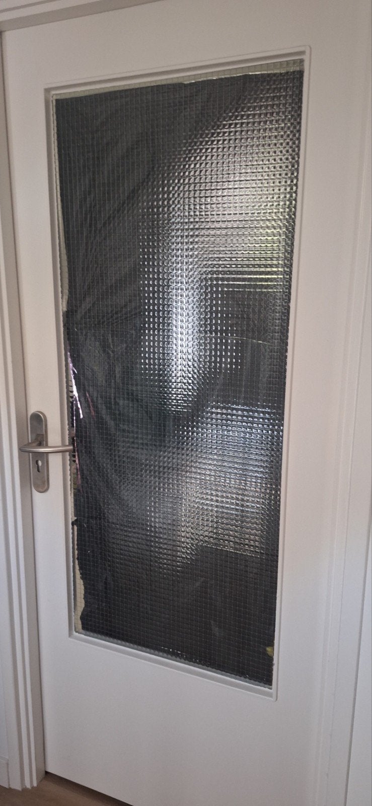 stompe deur met glas 201,5x83, Ophalen of Verzenden, Glas, Binnendeur, 200 tot 215 cm
