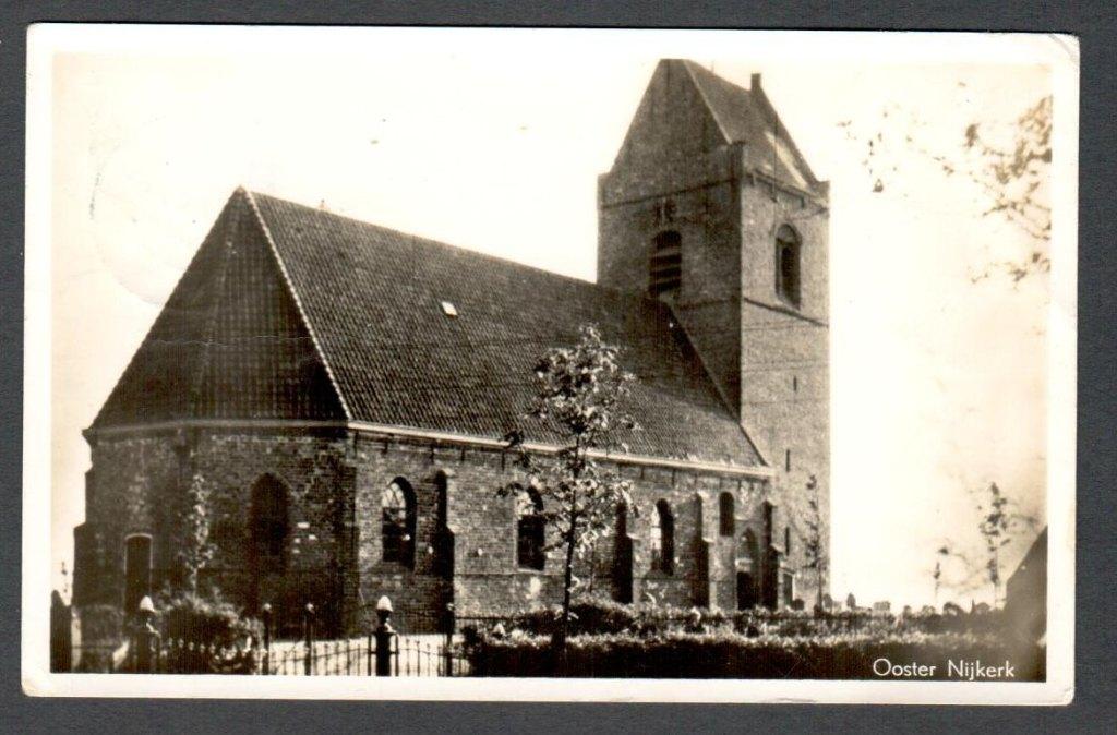 Oude Ansicht - Ooster Nijkerk 1949 - Frl., Ophalen of Verzenden, 1940 tot 1960, Gelopen, Friesland