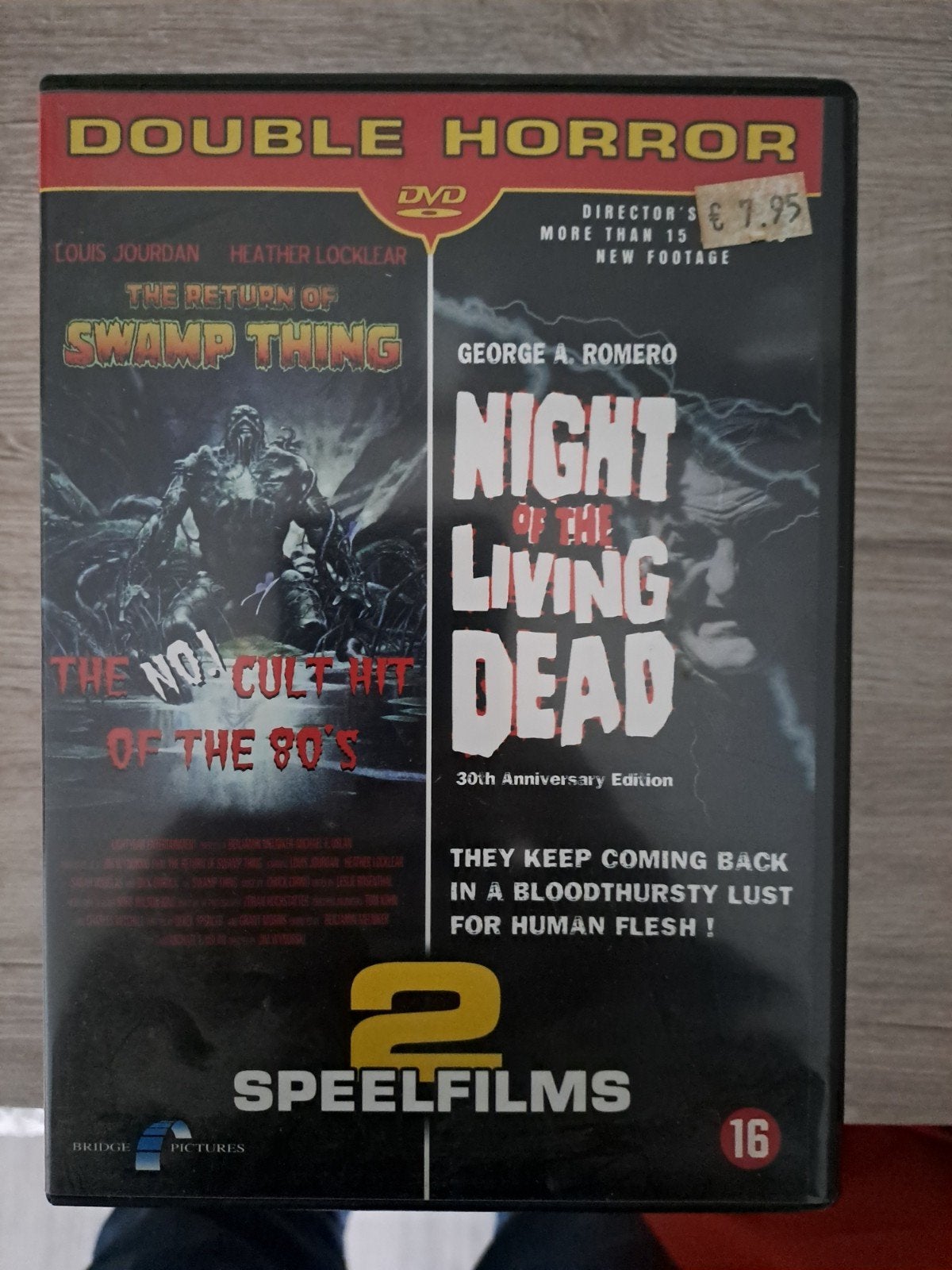 Night of the living dead / the return of swamp thing (dvd), Cd's en Dvd's, Vanaf 16 jaar, Ophalen of Verzenden, Zo goed als nieuw