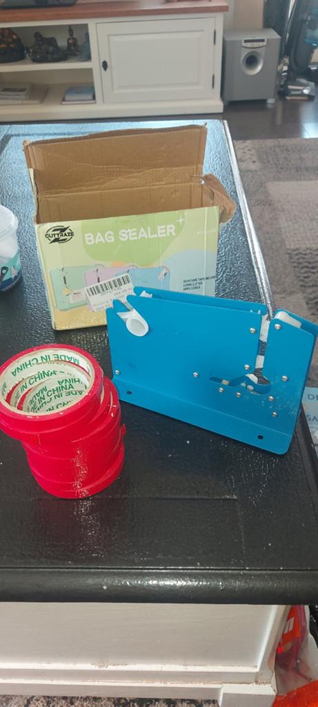 Handige blauwe zakken sealer met tape, Ophalen of Verzenden, Zo goed als nieuw