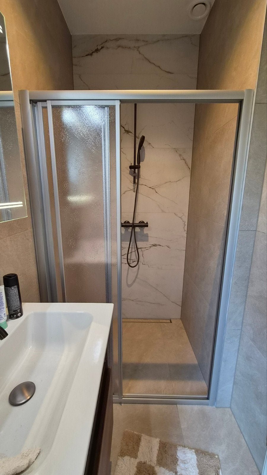 HSK 3-delige schuifdouchewand 185x110 cm, Ophalen, Douche