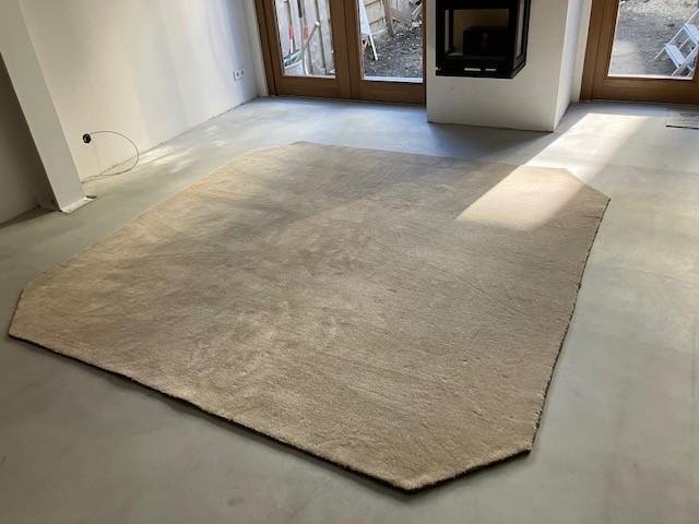 & Tradition The More vloerkleed rug wol 240 x 240, Ophalen, Groen, Vierkant, 200 cm of meer