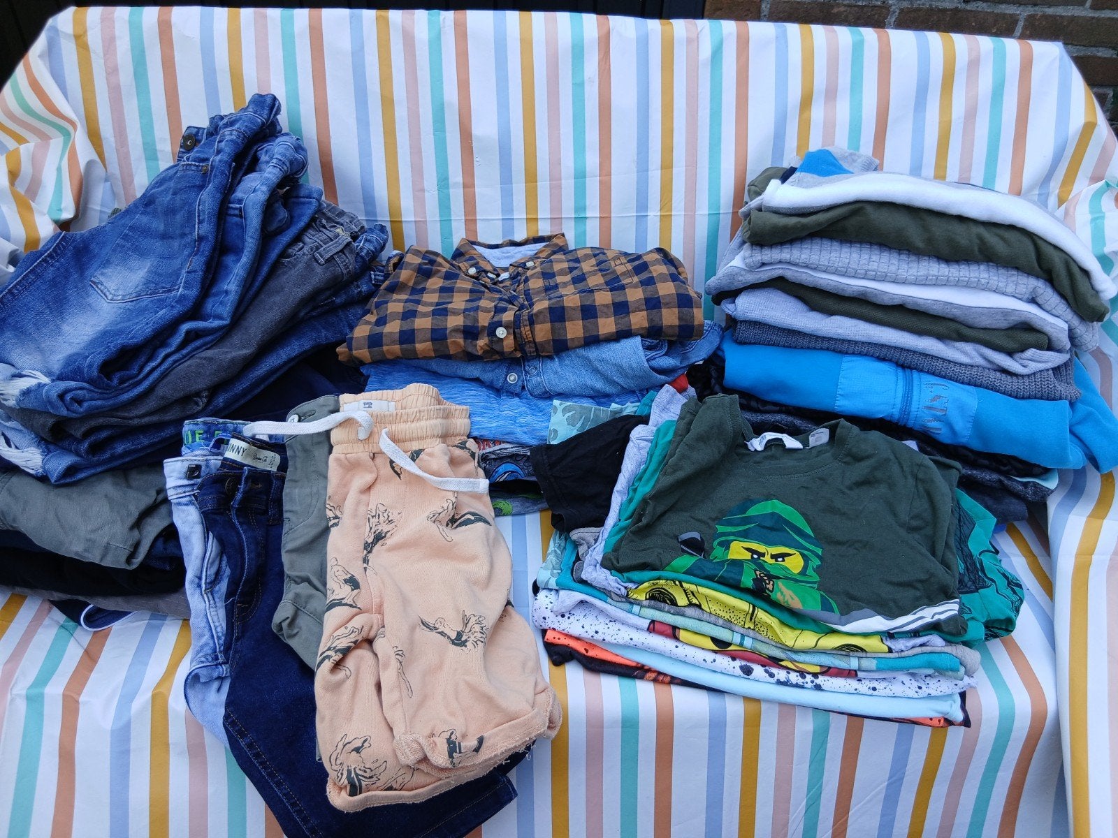 Jongenskleding pakket 122/128 (vandaag ophalen €35), Ophalen, Gebruikt, Jongen, Overige typen