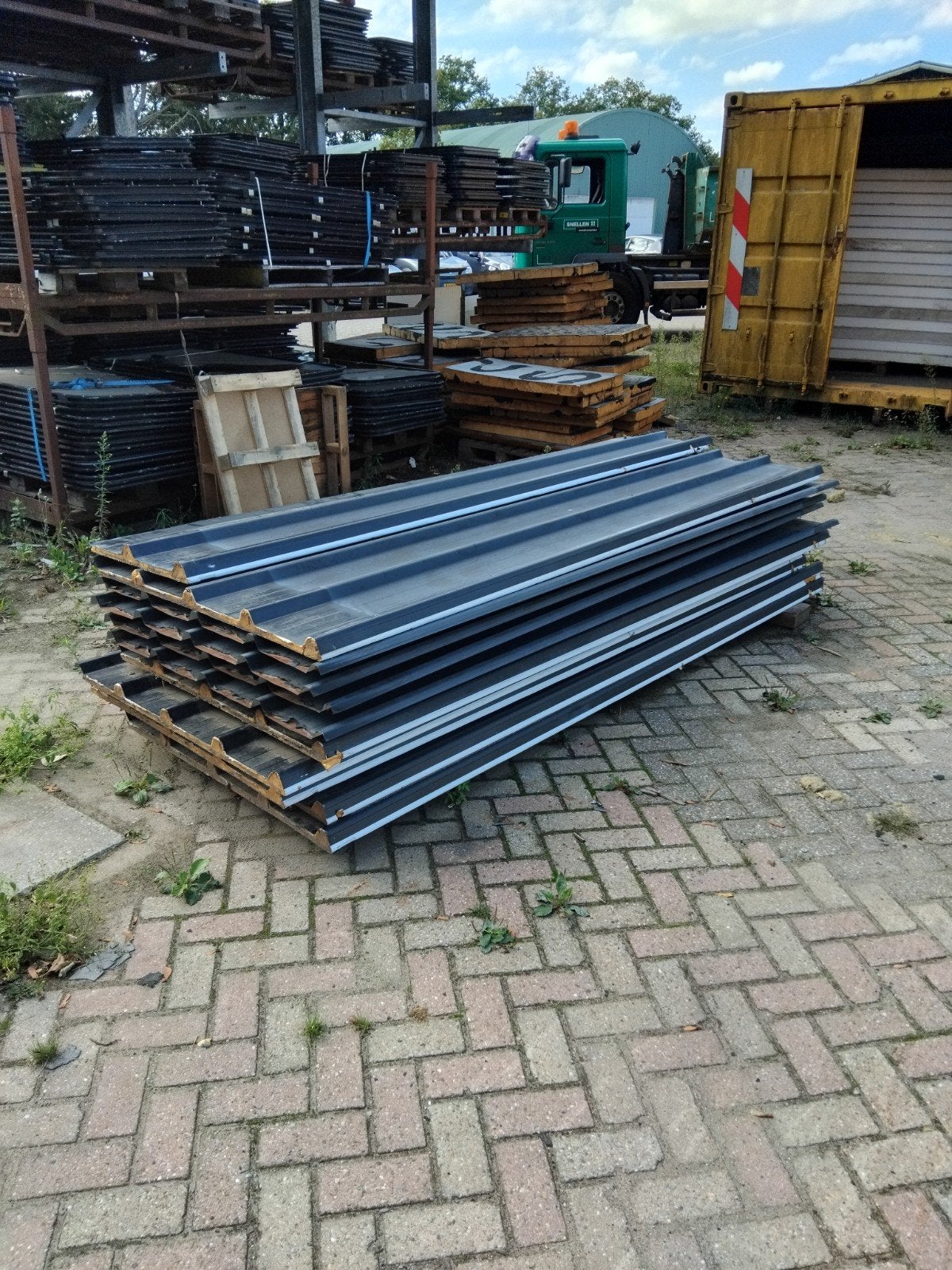 Sandwichpanelen dakpanelen met PIR isolatie 300x100 cm, Doe-het-zelf en Verbouw, Dakplaat of Dakpanplaat, Gebruikt, ., Ophalen of Verzenden